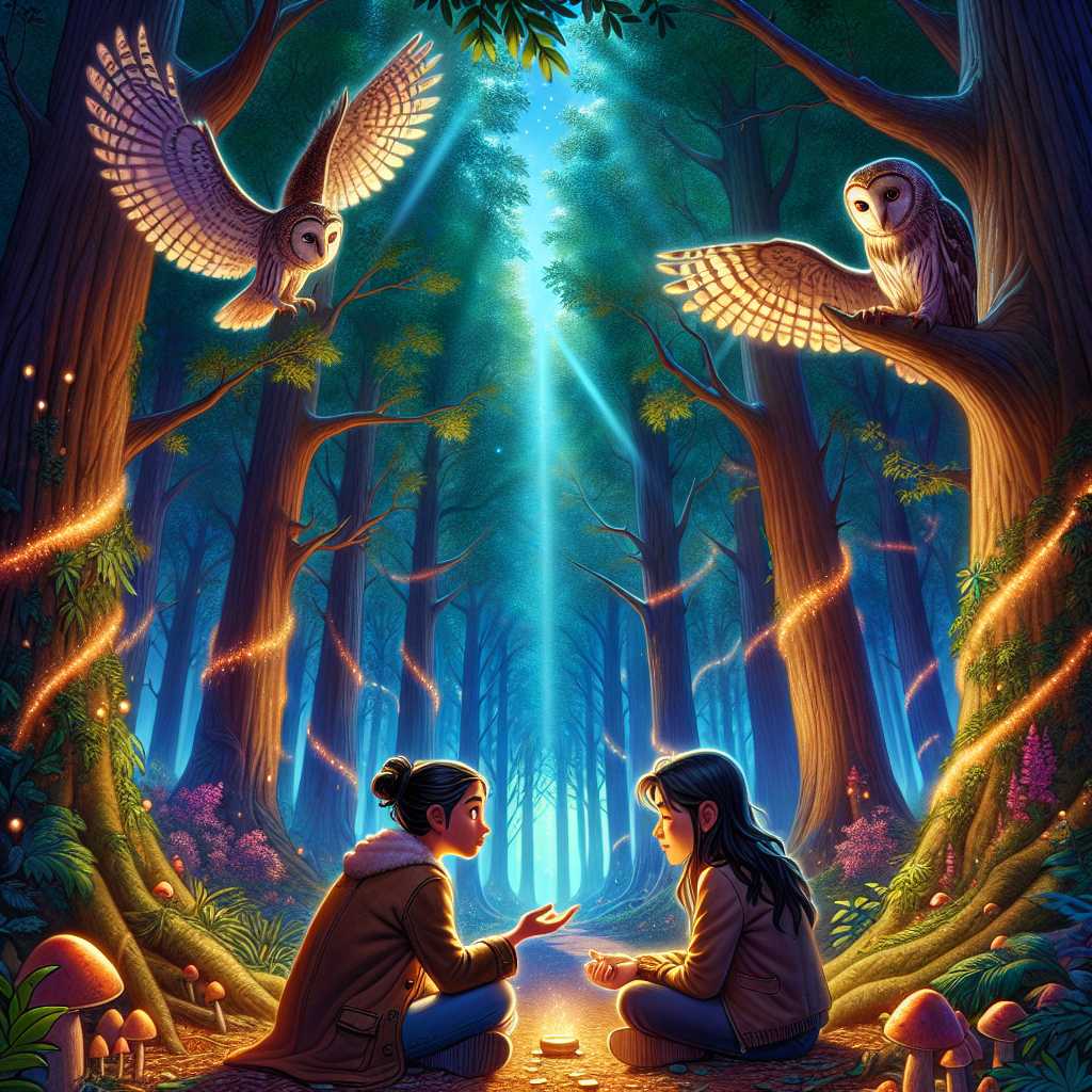 Elena's Journey into the Enchanted Grove