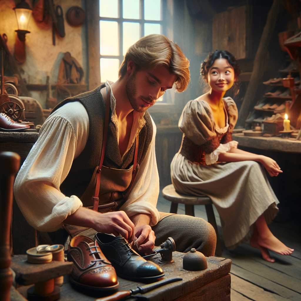 The Joyful Shoemaker and the Enchanted Shoes