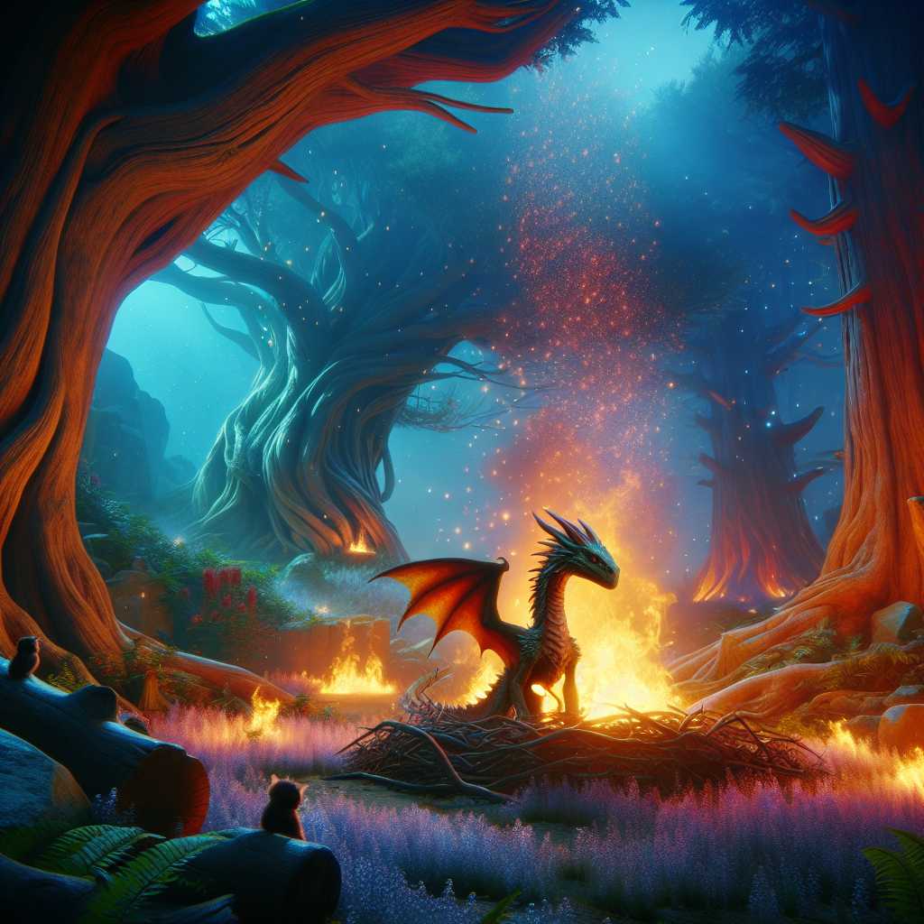 Ember's Journey: A Dragon's Quest to Restore the Forest
