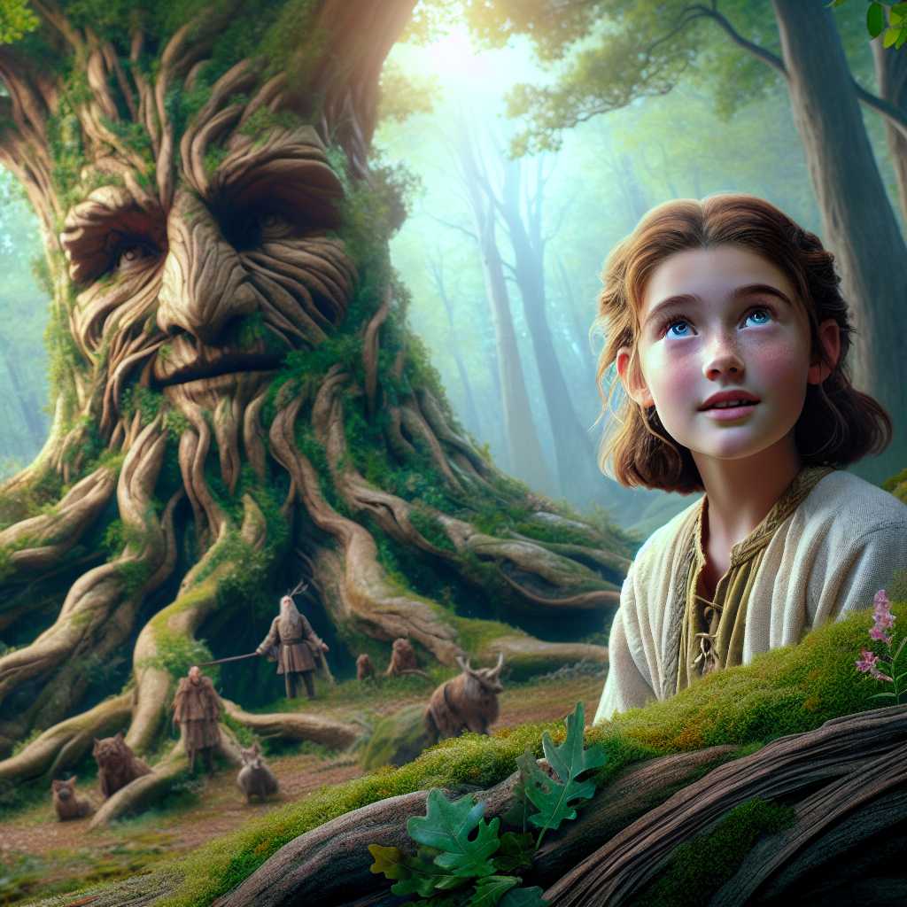 Elara's Journey: The Wisdom of the Guardian Oak