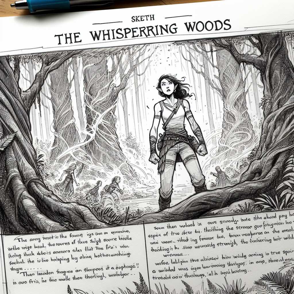 The Winds of Eldoria: Aeryn's Moonlit Quest