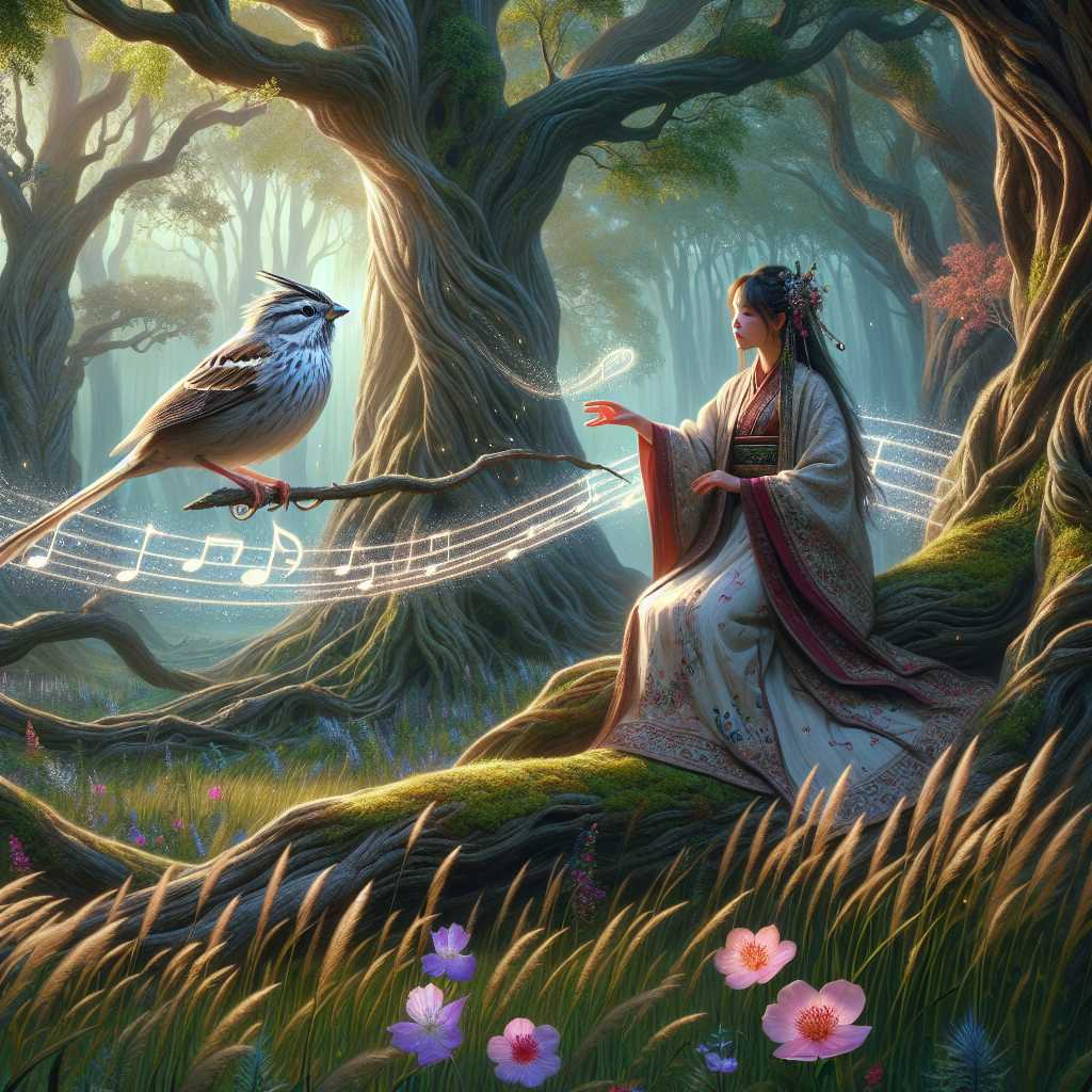 Elara and the Mystical Silver Sparrow