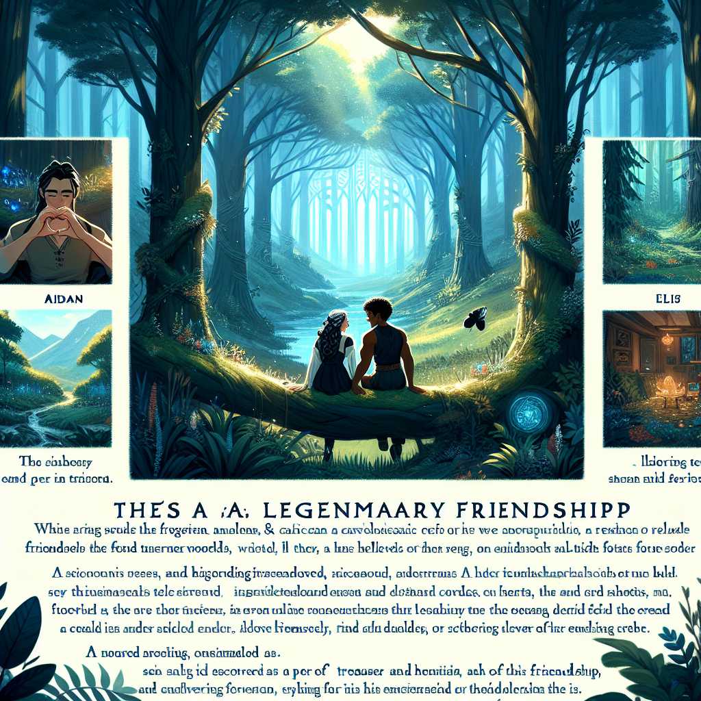 Aidan and Elise: A Friendship Forged in Eldermoor's Enchanted Forest