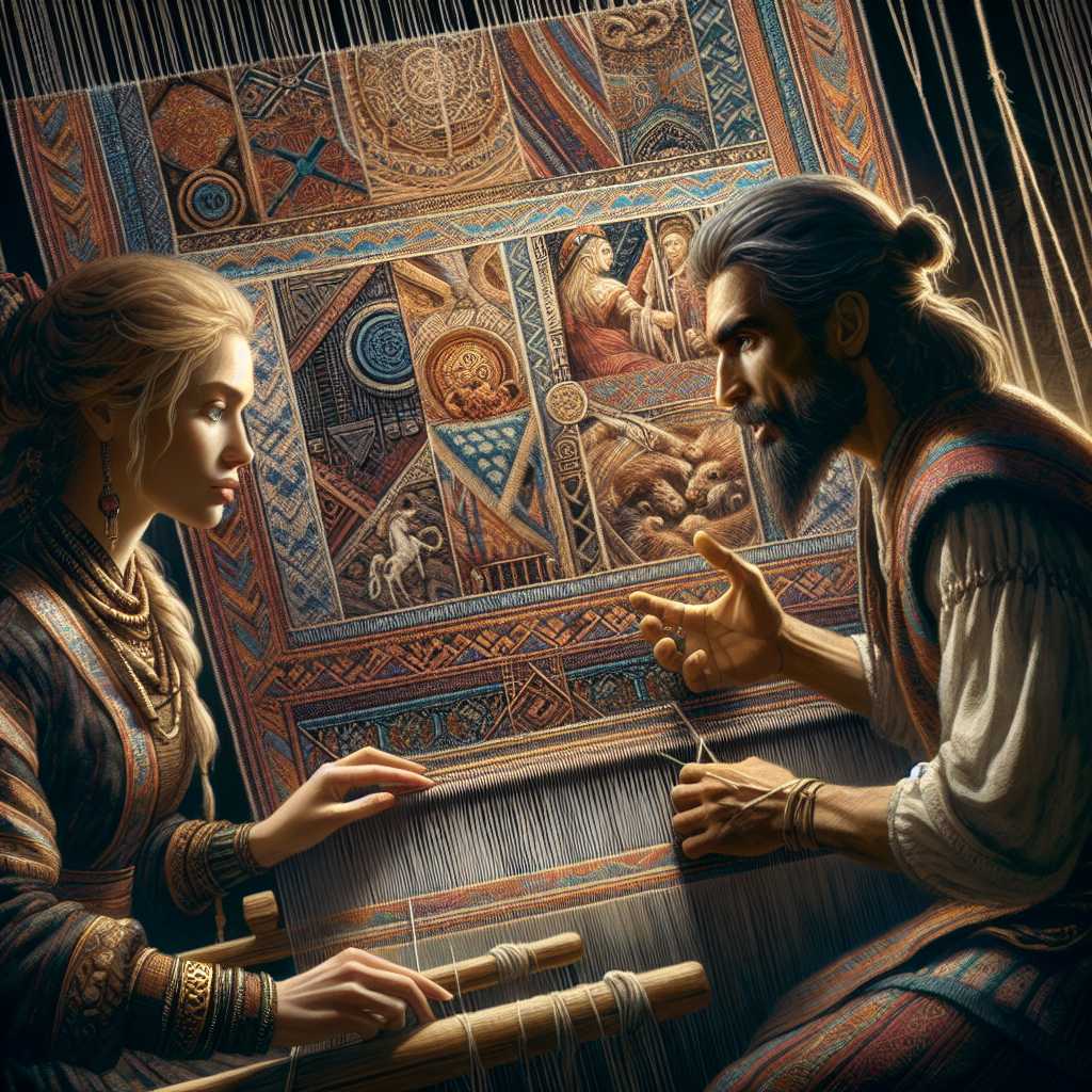 The Weaver and the Bard: A Tale of Woven Destiny