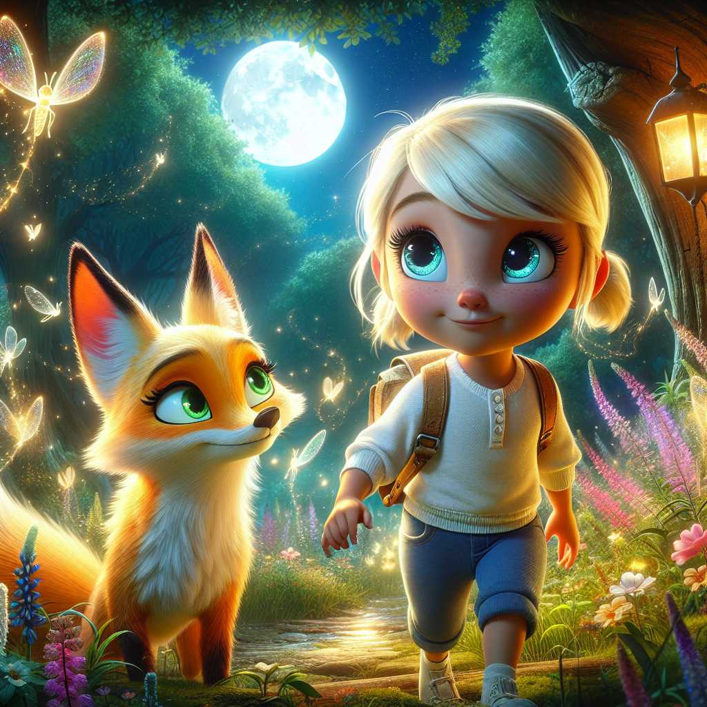 Luna's Journey Through the Enchanted Forest with Faelan