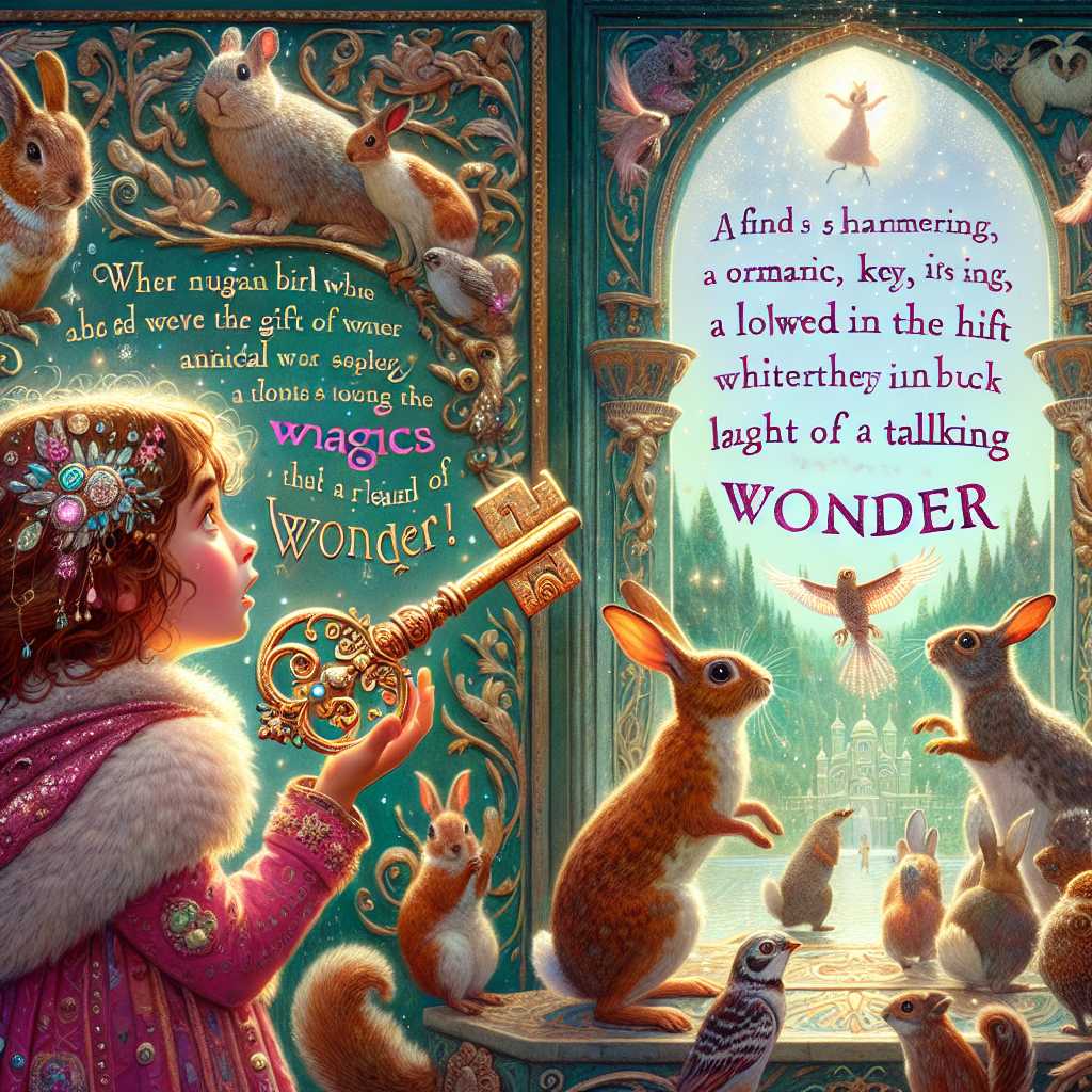 Elara's Adventure: The Enchanted Key and Everglow's Secrets