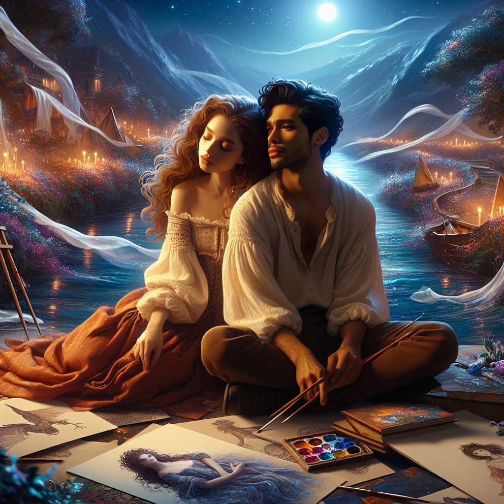 The Painter of Rivermoon: Elara's Timeless Love