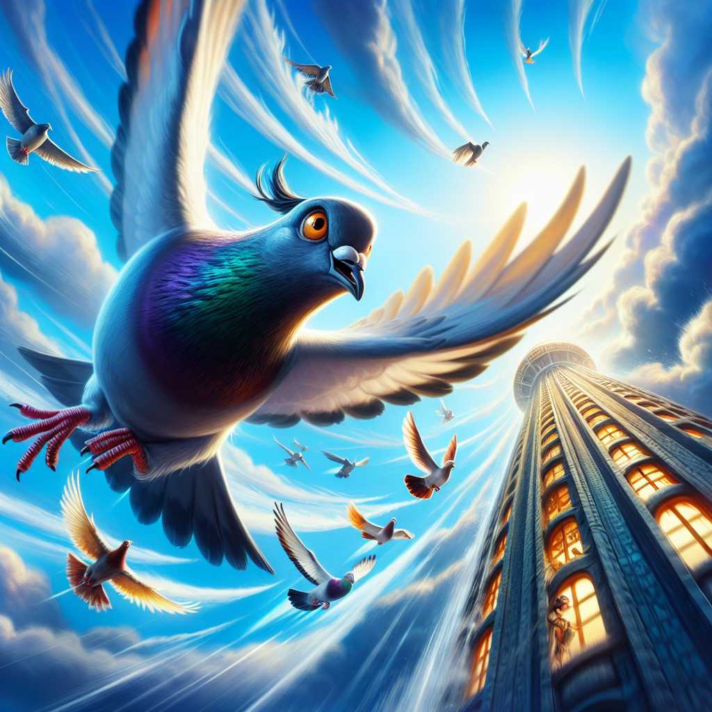Percy the Pigeon Flies to Legendary Heights