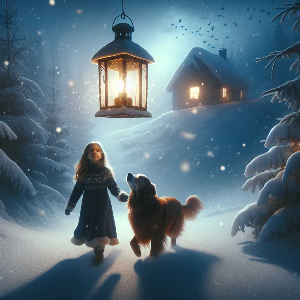 Lily's Adventurous Christmas Eve with the Enchanted Lantern
