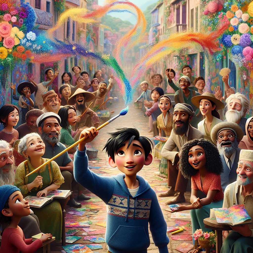 The Magical Paintbrush: Leo's Journey of Creativity and Kindness