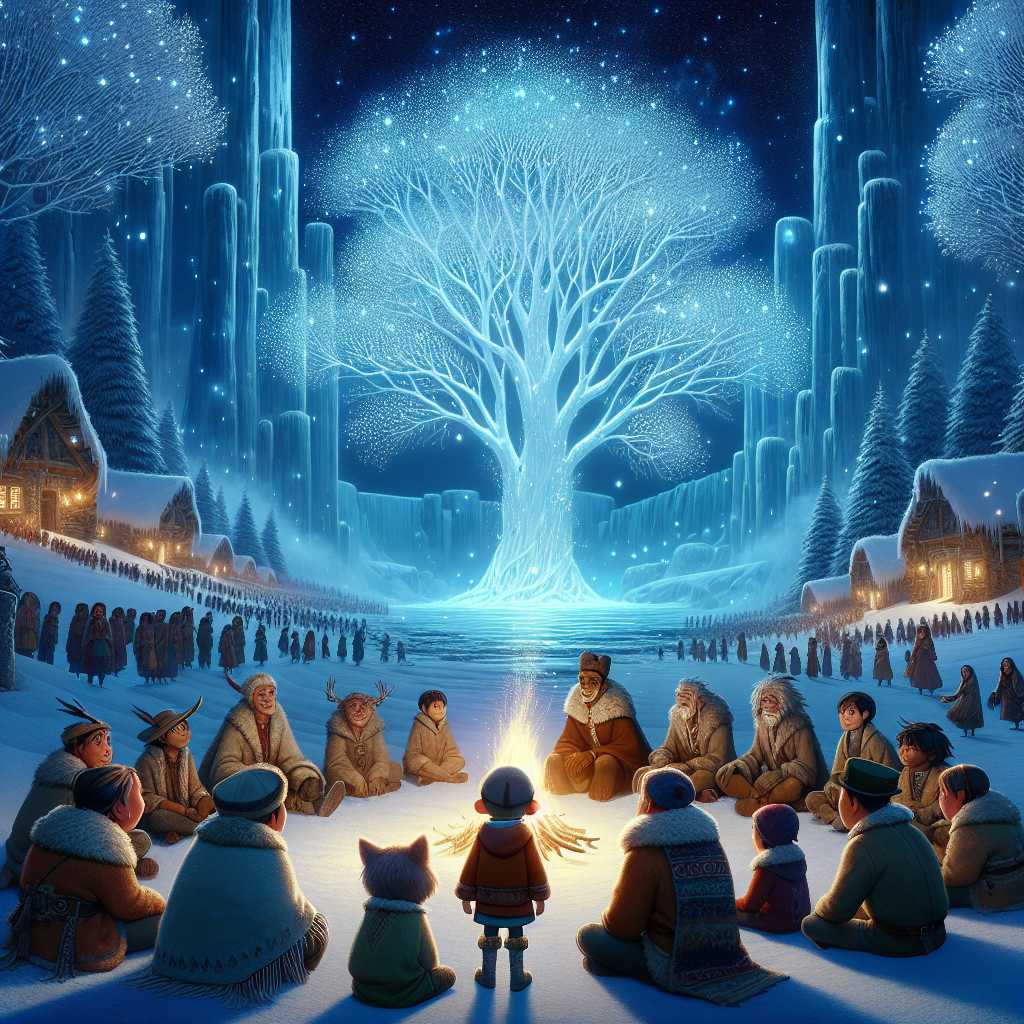 Leo and the Whispering Snow of Enchanted Tales