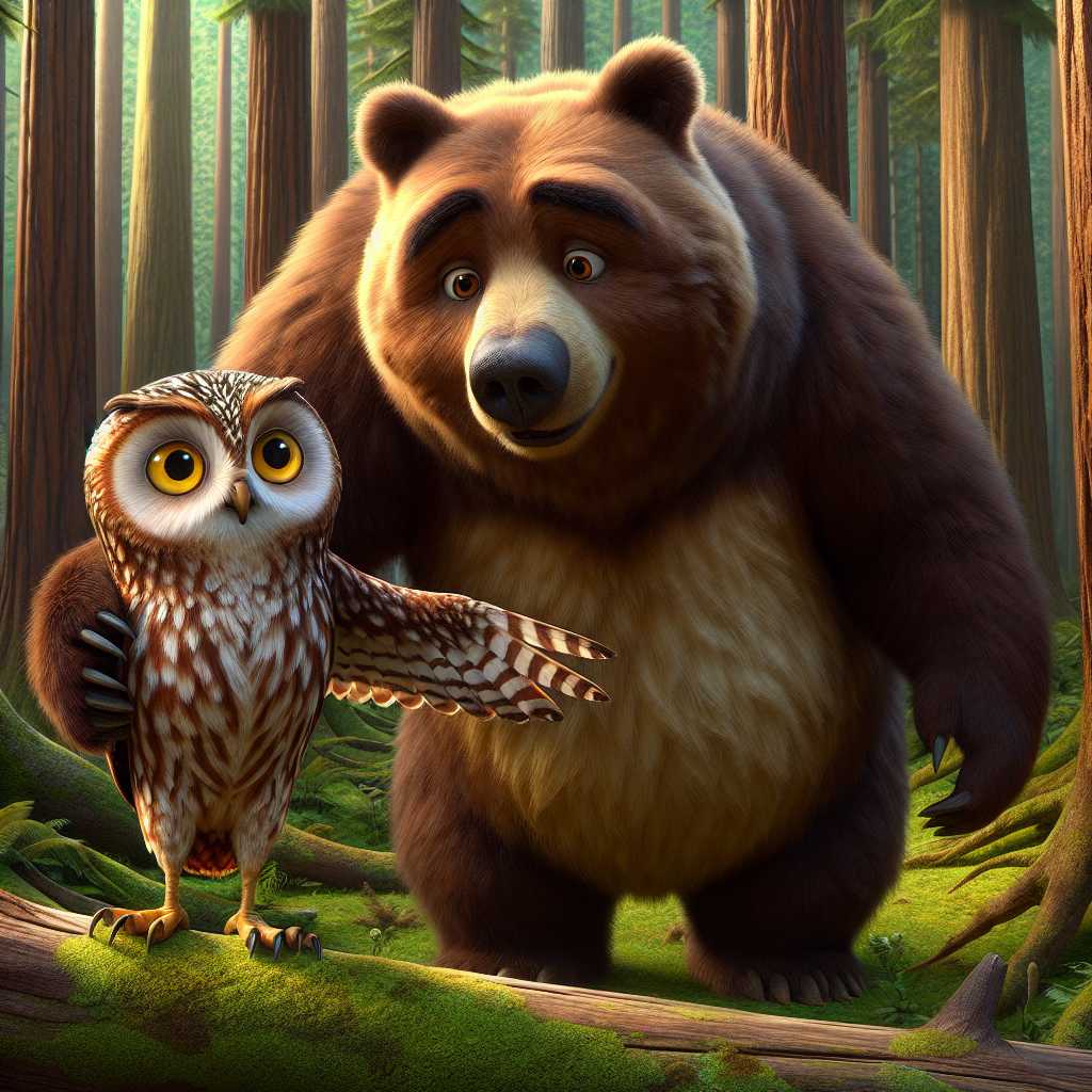 The Unlikely Friendship of Oliver Owl and Benny Bear