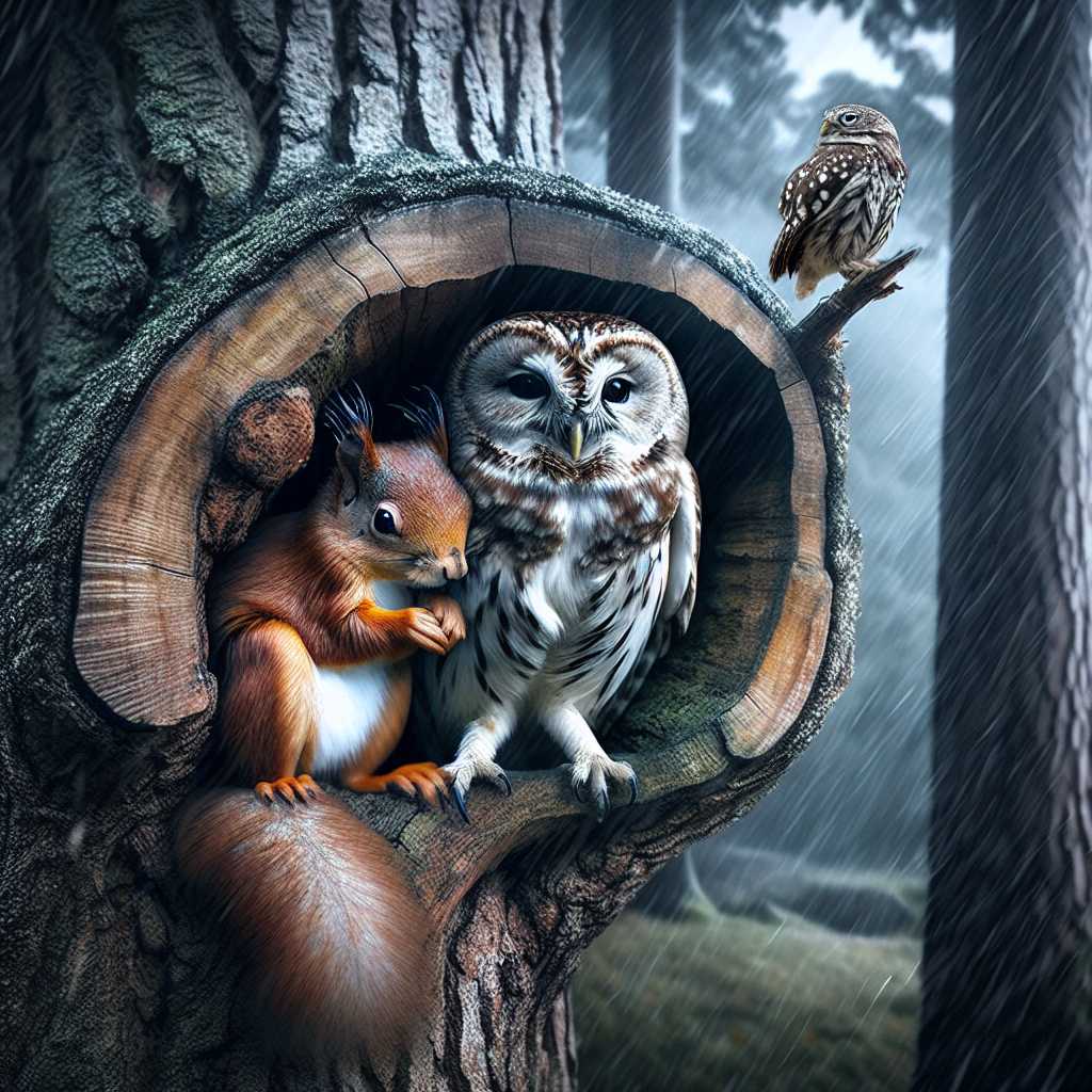 The Unlikely Friendship of Edgar the Squirrel and Norah the Owl