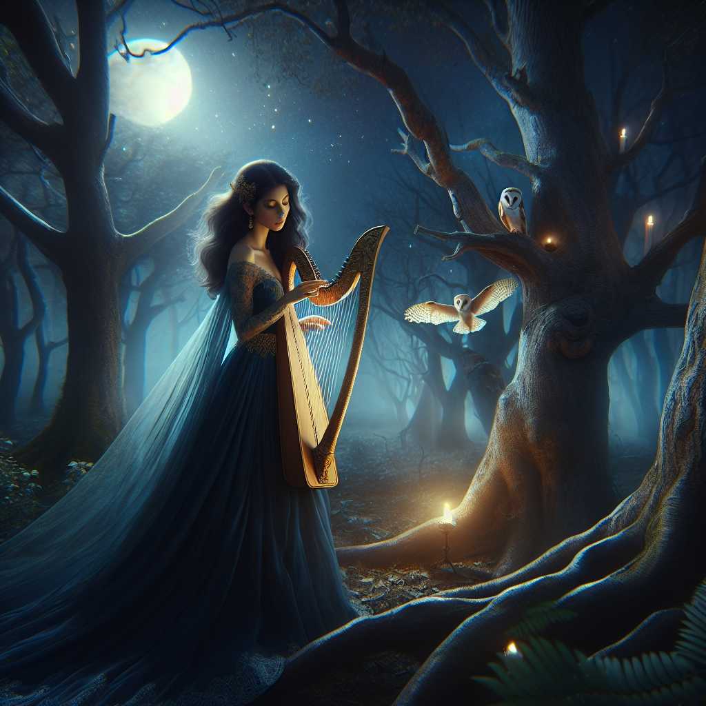 The Whispering Woods and the Enchanted Lyre