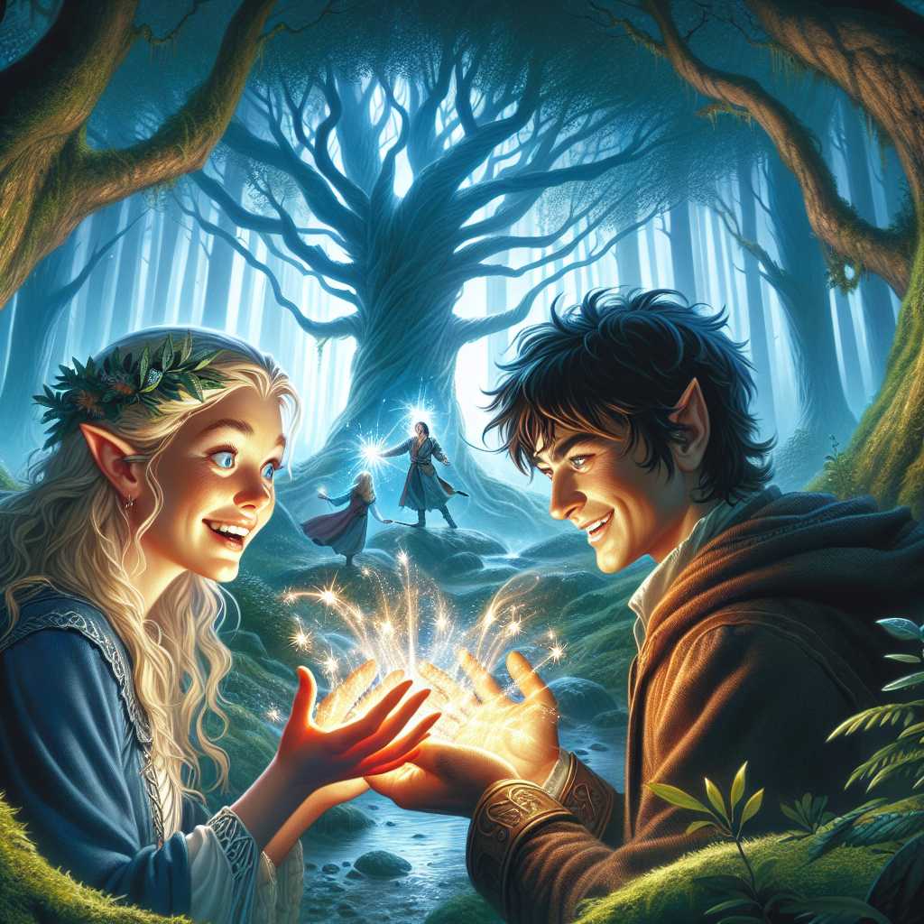 Elara and Karun's Enchanting Adventure Beyond the Whispering Woods
