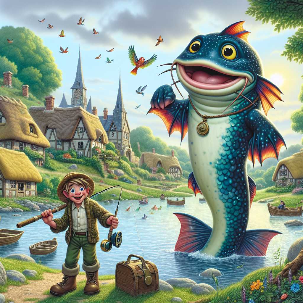Timmy and Sir Flippers' Whimsical Fishing Adventure